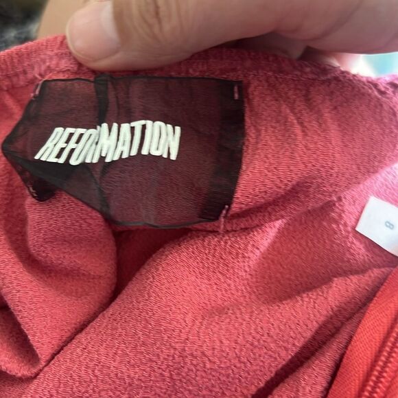 Reformation two pieces top and skirt in pink 8 - Picture 8 of 9